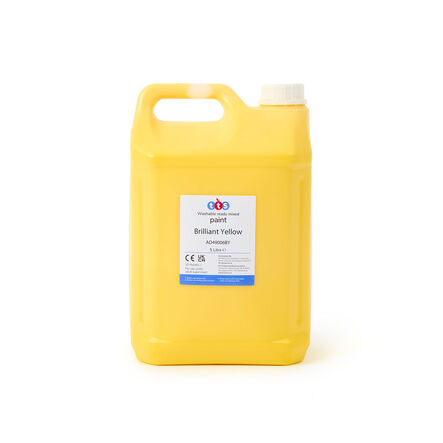 TTS Washable Ready Mixed Paint 5L Brilliant Yellow Brilliant Yellow hi\-res